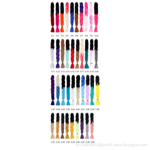 120 Colors In Stock Expression Braid Hair Synthetic Yaki Braiding Hair